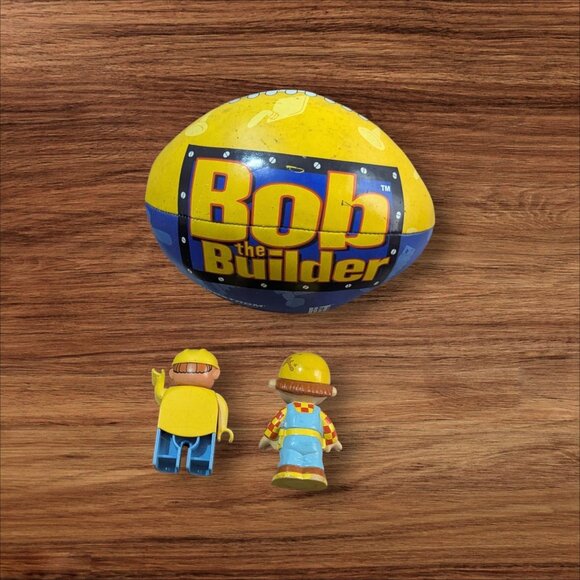 Bob The Builder Mini Ball & 2 Figure Set - Tiny Construction Fun For Kids! - Picture 1 of 6